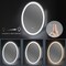 Round Wall Mounted Bathroom LED Smart Touch Mirror Brightness Memory Function, for Bathroom, Vanity, Christmas Promotion, Holiday Gift Guide